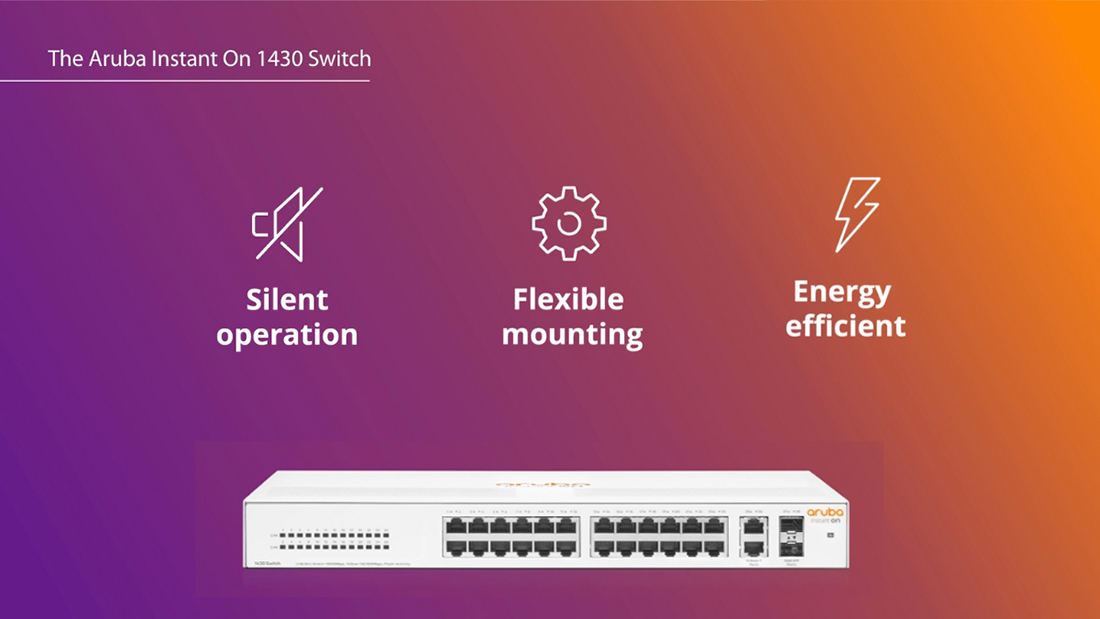 Switch mạng Aruba 24 cổng + 2SFP gigabit R8R50A